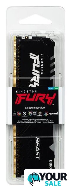 Оперативная память Kingston FURY Beast RGB 8ГБ DDR4 3200 МГц KF432C16BB2A/8 - Изображение №4 — Интернет-магазин Your Sale