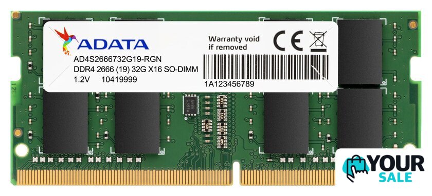 Оперативная память ADATA Premier 8GB DDR4 SODIMM PC4-21300 AD4S26668G19-SGN - Изображение №1 — Интернет-магазин Your Sale