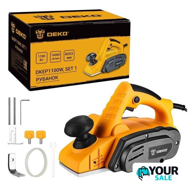 Рубанок Deko DKEP1100W Set1 083-1074 - Изображение №1 — Интернет-магазин Your Sale