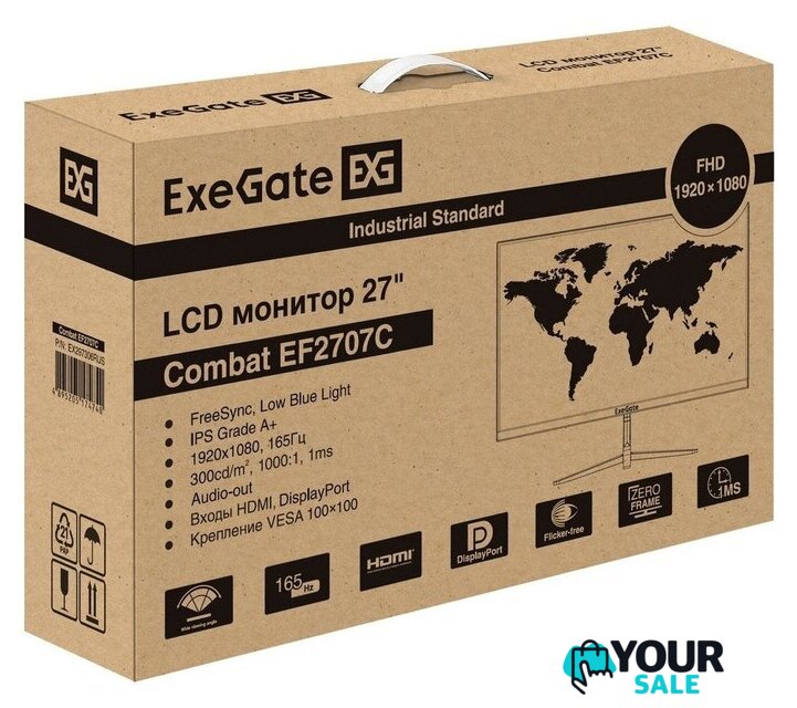 Игровой монитор ExeGate Combat EF2707C EX297306RUS - Изображение №9 — Интернет-магазин Your Sale