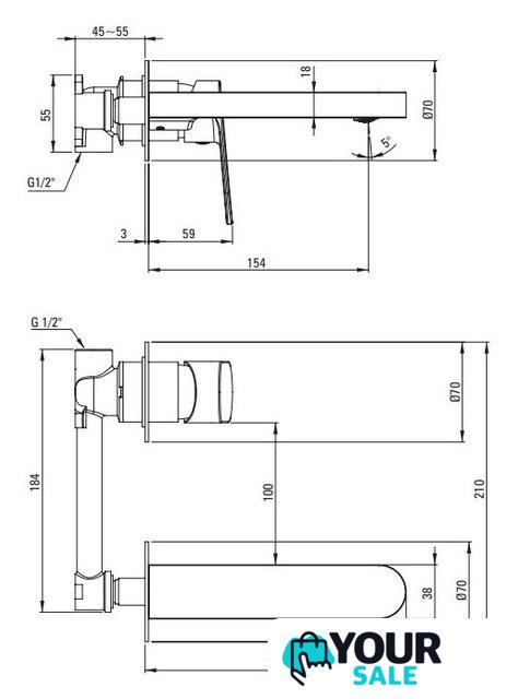 Смеситель Deante Alpinia BGA 055L - Изображение №4 — Интернет-магазин Your Sale