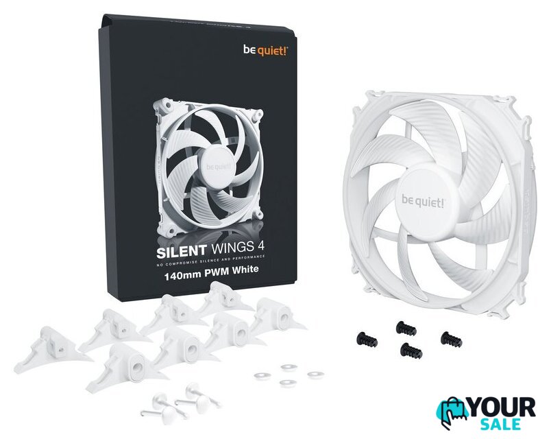 Вентилятор для корпуса be quiet! Silent Wings 4 140mm PWM White BL116 - Изображение №4 — Интернет-магазин Your Sale