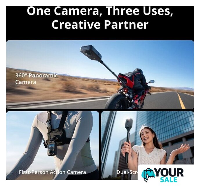 Экшен-камера DJI Osmo 360 Adventure Combo - Изображение №20 — Интернет-магазин Your Sale