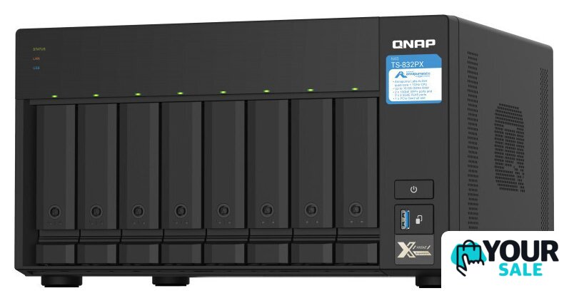 Сетевой накопитель QNAP TS-832PX-4G - Изображение №1 — Интернет-магазин Your Sale