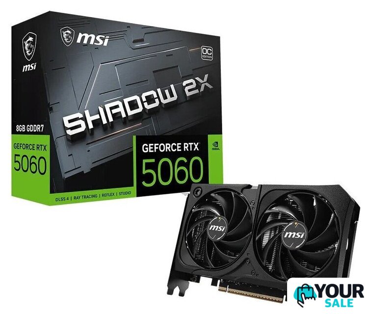 Видеокарта MSI GeForce RTX 5060 8G Shadow 2X OC Max - Изображение №5 — Интернет-магазин Your Sale