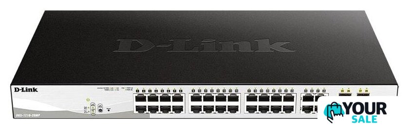 Настраиваемый коммутатор D-Link DGS-1210-28MP/F4A - Изображение №2 — Интернет-магазин Your Sale