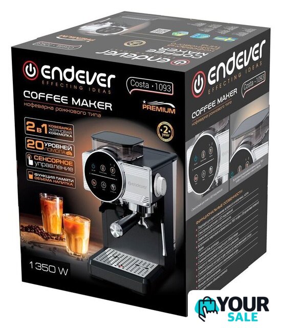 Рожковая кофеварка Endever Costa-1093 - Изображение №8 — Интернет-магазин Your Sale