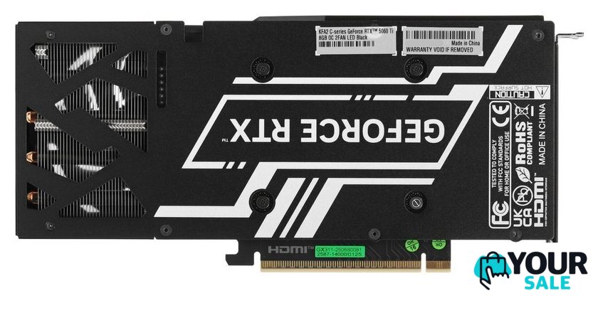 Видеокарта KFA2 GeForce RTX 5060 Ti C-Series OC 8GB 56ISN8MDABCK - Изображение №5 — Интернет-магазин Your Sale
