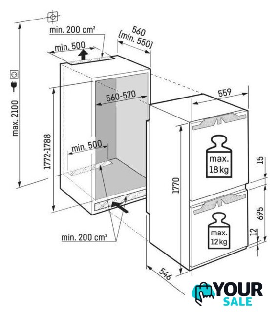 Холодильник Liebherr ICNe 5103 Pure NoFrost - Изображение №13 — Интернет-магазин Your Sale