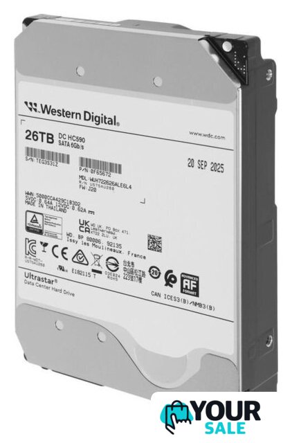 Жесткий диск WD Ultrastar DC HC590 26TB WUH722626ALE6L4 - Изображение №2 — Интернет-магазин Your Sale