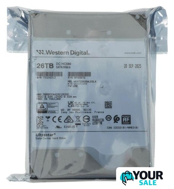 Жесткий диск WD Ultrastar DC HC590 26TB WUH722626ALE6L4 - Изображение №5 — Интернет-магазин Your Sale