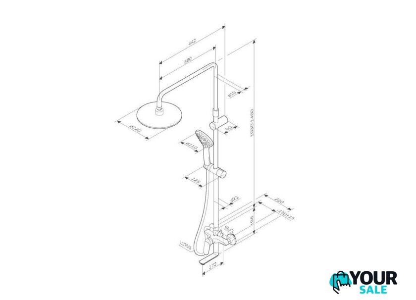 Душевая система  AM.PM Sunny F0785C900 - Изображение №9 — Интернет-магазин Your Sale