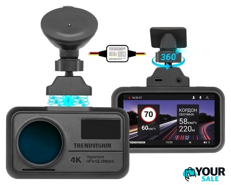 Видеорегистратор-GPS информатор (2в1) TrendVision TDR-725 Real 4K Max - Изображение №2 — Интернет-магазин Your Sale