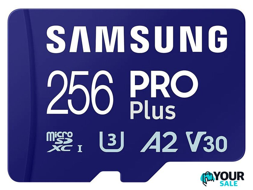 Карта памяти Samsung PRO Plus microSDXC 256GB MB-MD256SA/EU (с адаптером) - Изображение №1 — Интернет-магазин Your Sale