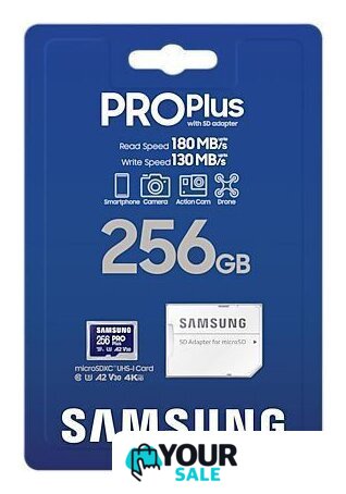 Карта памяти Samsung PRO Plus microSDXC 256GB MB-MD256SA/EU (с адаптером) - Изображение №8 — Интернет-магазин Your Sale
