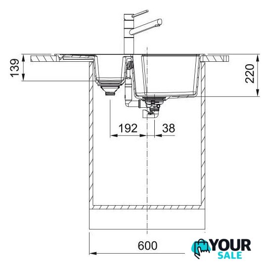 Кухонная мойка Franke Urban UBG 651-78 114.0741.213 (оникс) - Изображение №4 — Интернет-магазин Your Sale