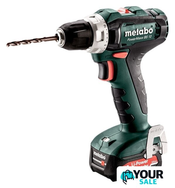 Дрель-шуруповерт Metabo PowerMaxx BS 12 601036500 (с 2-мя АКБ 2 Ah, кейс) - Изображение №1 — Интернет-магазин Your Sale
