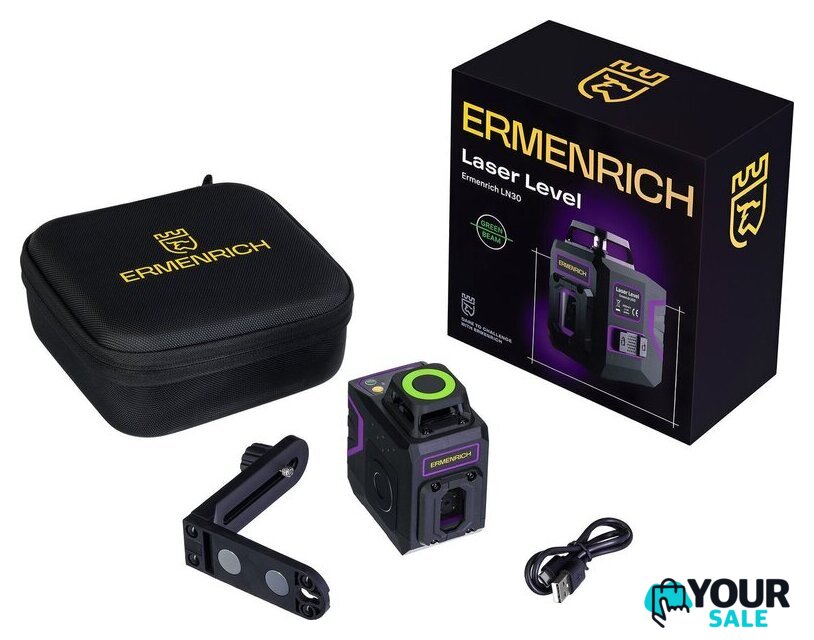 Лазерный нивелир Ermenrich PLUS LN30 84637 - Изображение №2 — Интернет-магазин Your Sale