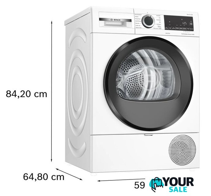 Сушильная машина Bosch Serie 6 WQG243DKPL - Изображение №7 — Интернет-магазин Your Sale