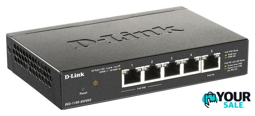 Управляемый коммутатор 2-го уровня D-Link DGS-1100-05PDV2/A1A - Изображение №2 — Интернет-магазин Your Sale