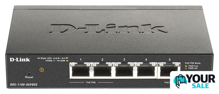 Управляемый коммутатор 2-го уровня D-Link DGS-1100-05PDV2/A1A - Изображение №1 — Интернет-магазин Your Sale