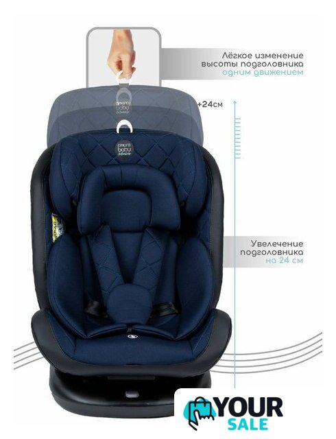 Детское автокресло Amarobaby Brilliant Isofix AMARO-2003-BrSi (синий) - Изображение №6 — Интернет-магазин Your Sale