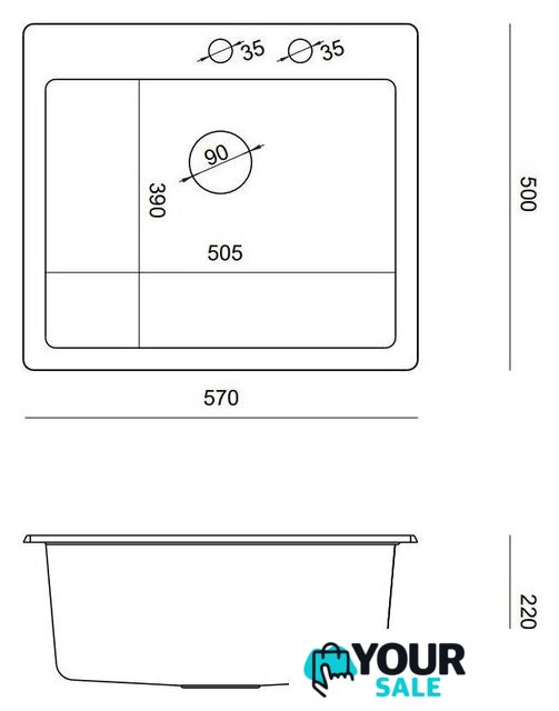 Кухонная мойка Quadron HB8304U5-G1_P2O - Изображение №4 — Интернет-магазин Your Sale
