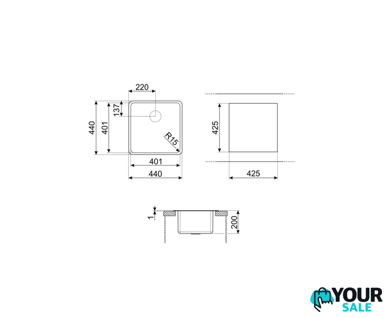 Кухонная мойка Smeg VFU40SFR - Изображение №2 — Интернет-магазин Your Sale