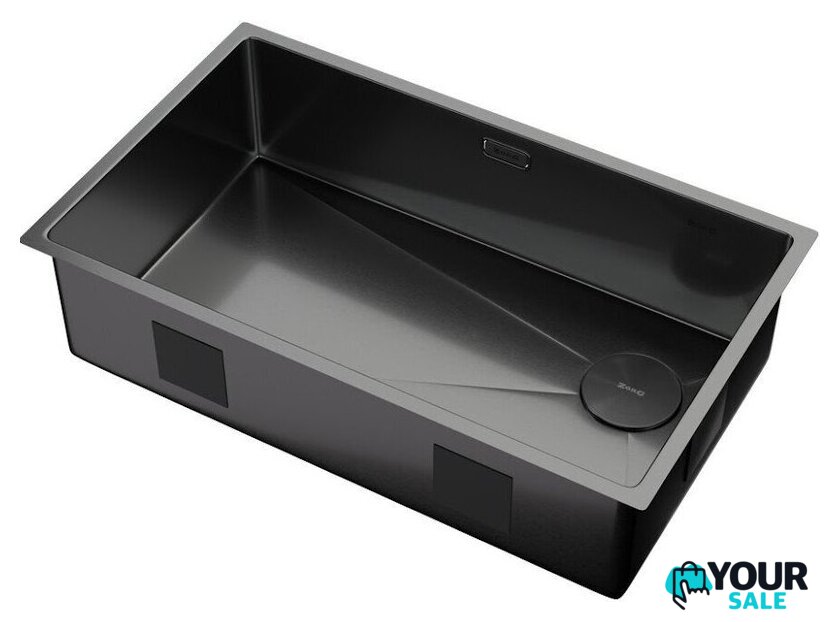 Кухонная мойка ZorG Zerox 74 U / IF Side SF PVD Gunblack - Изображение №2 — Интернет-магазин Your Sale