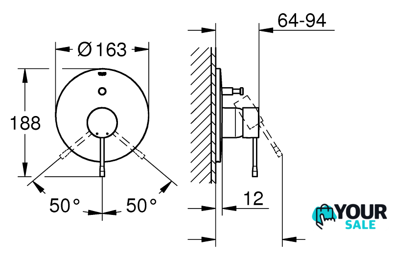 Смеситель без скрытого механизма Grohe Essence 19285GN1 (холодный рассвет, матовый) - Изображение №1 — Интернет-магазин Your Sale