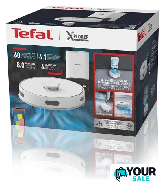 Робот-пылесос Tefal X-plorer Serie 75 S+ RG8597WH - Изображение №4 — Интернет-магазин Your Sale