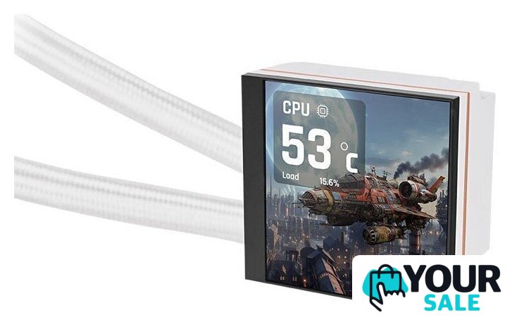 Система жидкостного охлаждения для процессора Thermaltake MAGFloe 360 Ultra ARGB Sync Snow Edition CL-W433-PL12SW-A - Изображение №2 — Интернет-магазин Your Sale