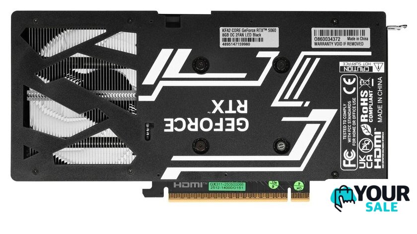 Видеокарта KFA2 GeForce RTX 5060 Core OC 56NSN8MDDCOK - Изображение №5 — Интернет-магазин Your Sale