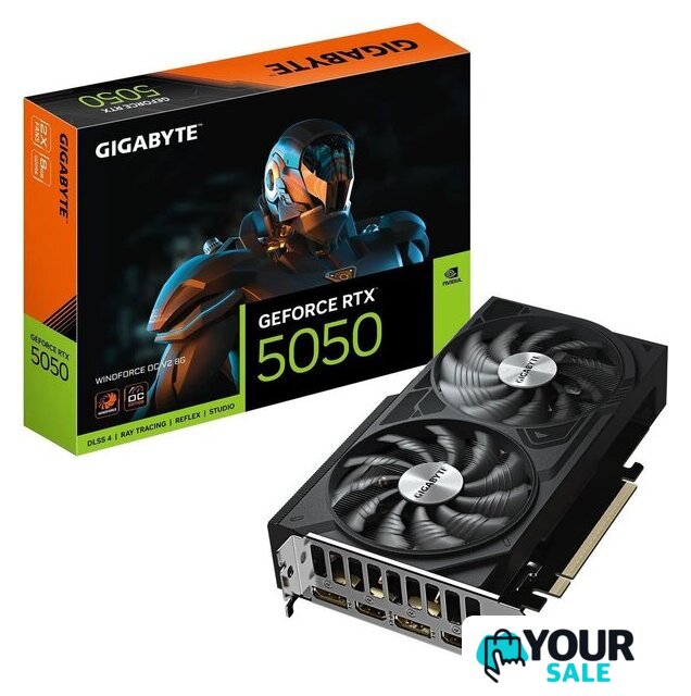 Видеокарта Gigabyte GeForce RTX 5050 Windforce OC V2 8G GV-N5050WF2OCV2-8GD - Изображение №10 — Интернет-магазин Your Sale