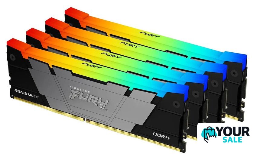 Оперативная память Kingston FURY Renegade RGB 4x32ГБ DDR4 3600 МГц KF436C18RB2AK4/128 - Изображение №1 — Интернет-магазин Your Sale