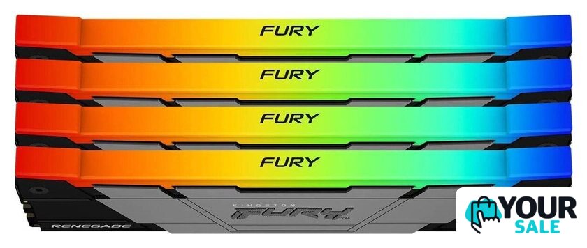 Оперативная память Kingston FURY Renegade RGB 4x32ГБ DDR4 3600 МГц KF436C18RB2AK4/128 - Изображение №2 — Интернет-магазин Your Sale