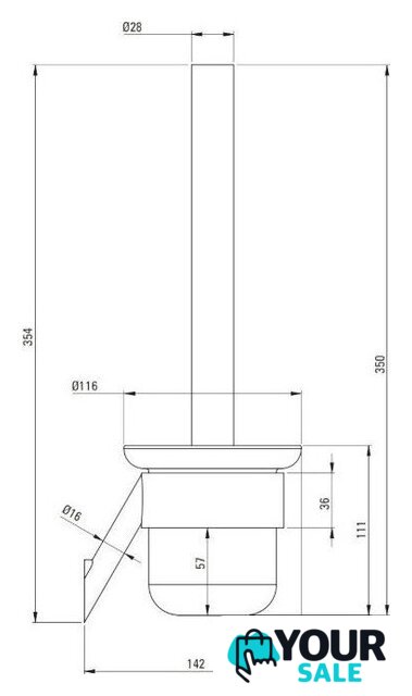 Ершик для унитаза Deante Silia ADI 0711 - Изображение №2 — Интернет-магазин Your Sale