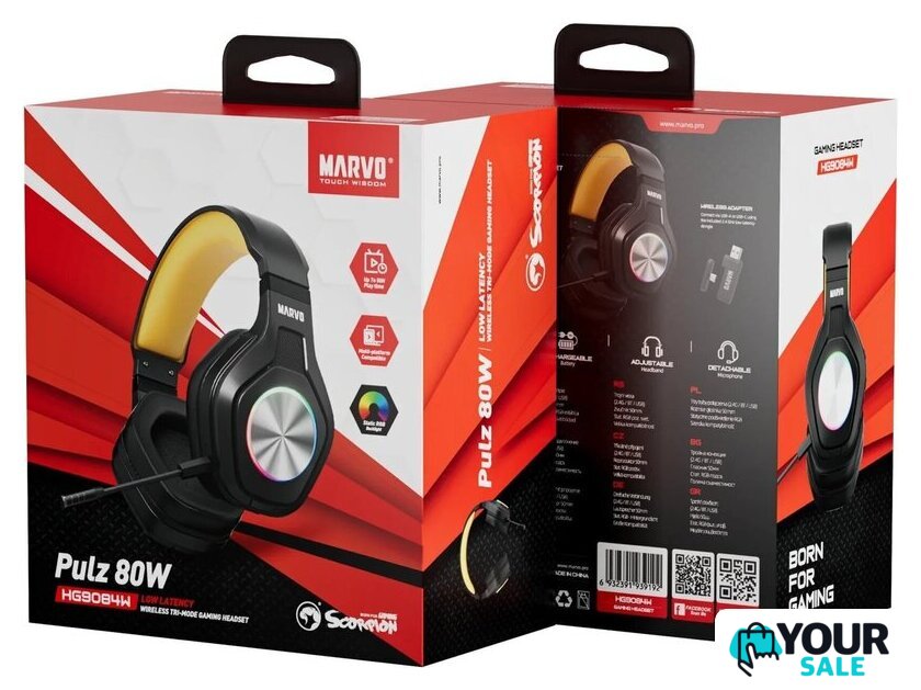 Наушники Marvo Pulz 80W HG9084W - Изображение №7 — Интернет-магазин Your Sale