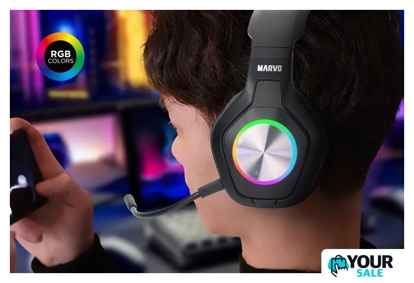Наушники Marvo Pulz 80W HG9084W - Изображение №9 — Интернет-магазин Your Sale