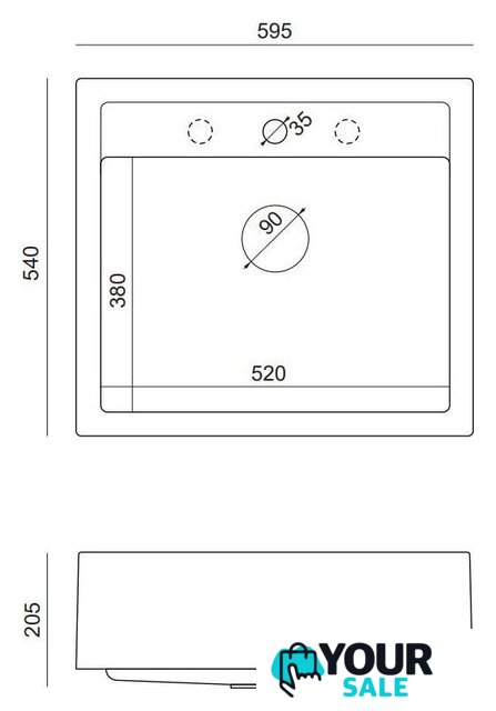 Кухонная мойка Quadron HCQB6054U8_BS - Изображение №6 — Интернет-магазин Your Sale