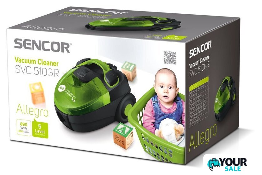 Пылесос Sencor SVC 510GR - Изображение №3 — Интернет-магазин Your Sale