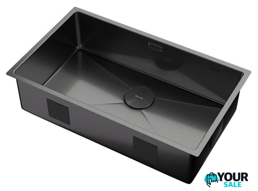 Кухонная мойка ZorG Zerox 74 U / IF PVD Gunblack - Изображение №2 — Интернет-магазин Your Sale