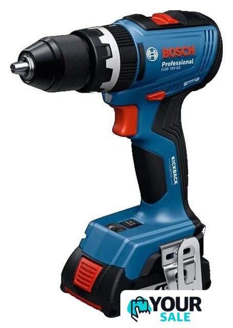 Ударная дрель-шуруповерт Bosch GSB 18V-65 Professional 06019N3100 (с 2-мя АКБ, кейс) - Изображение №2 — Интернет-магазин Your Sale