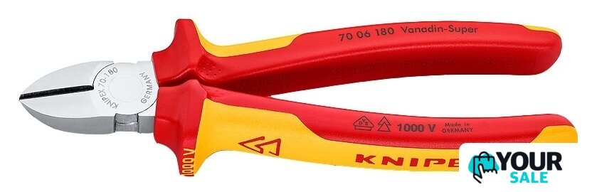 Кусачки боковые (бокорезы) Knipex 70 06 180 - Изображение №1 — Интернет-магазин Your Sale