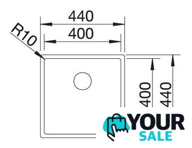 Кухонная мойка Blanco Claron 400-IF - Изображение №2 — Интернет-магазин Your Sale
