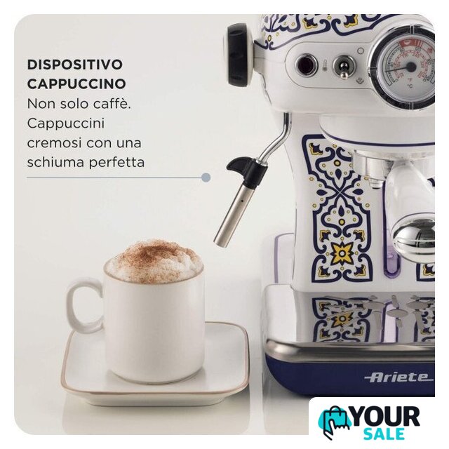 Рожковая кофеварка Ariete Capri 1389/1C - Изображение №7 — Интернет-магазин Your Sale