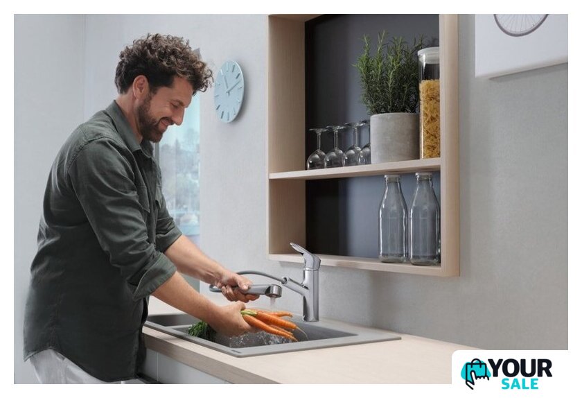Смеситель Hansgrohe Focus M43 71842000 (хром) - Изображение №3 — Интернет-магазин Your Sale