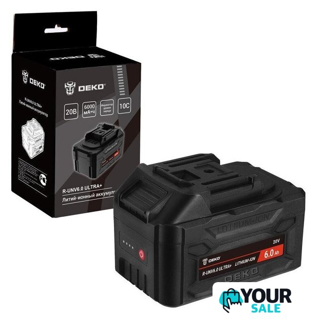 Аккумулятор Deko R-UNV6.0 Ultra+ 083-1019 (20В/6 Ач) - Изображение №1 — Интернет-магазин Your Sale