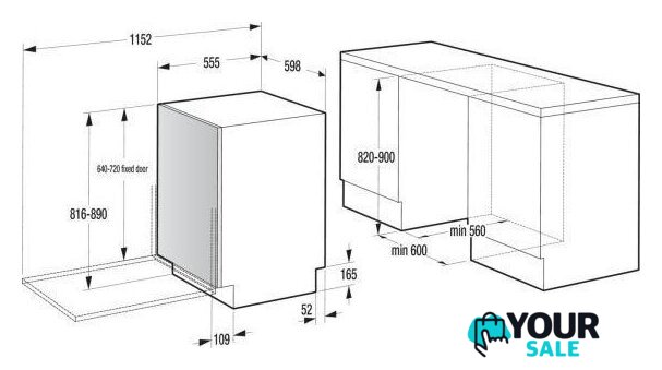 Встраиваемая посудомоечная машина Gorenje GV673D63 - Изображение №5 — Интернет-магазин Your Sale