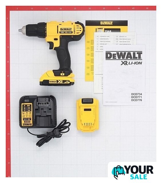 Дрель-шуруповерт DeWalt DCD771D2 (с 2-мя АКБ 2 Ah) - Изображение №5 — Интернет-магазин Your Sale